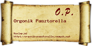 Orgonik Pasztorella névjegykártya